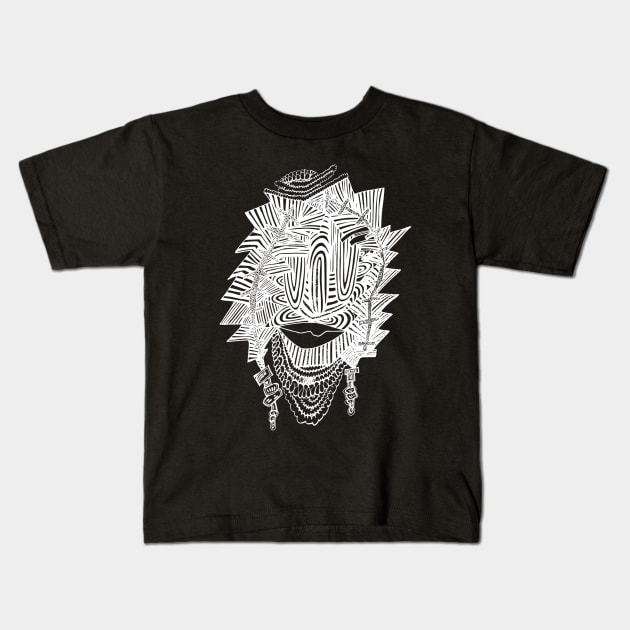 BBOONIE Abstract Mask Kids T-Shirt by BBOONIE